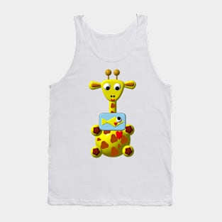 Cute Giraffe with a Goldfish Tank Top